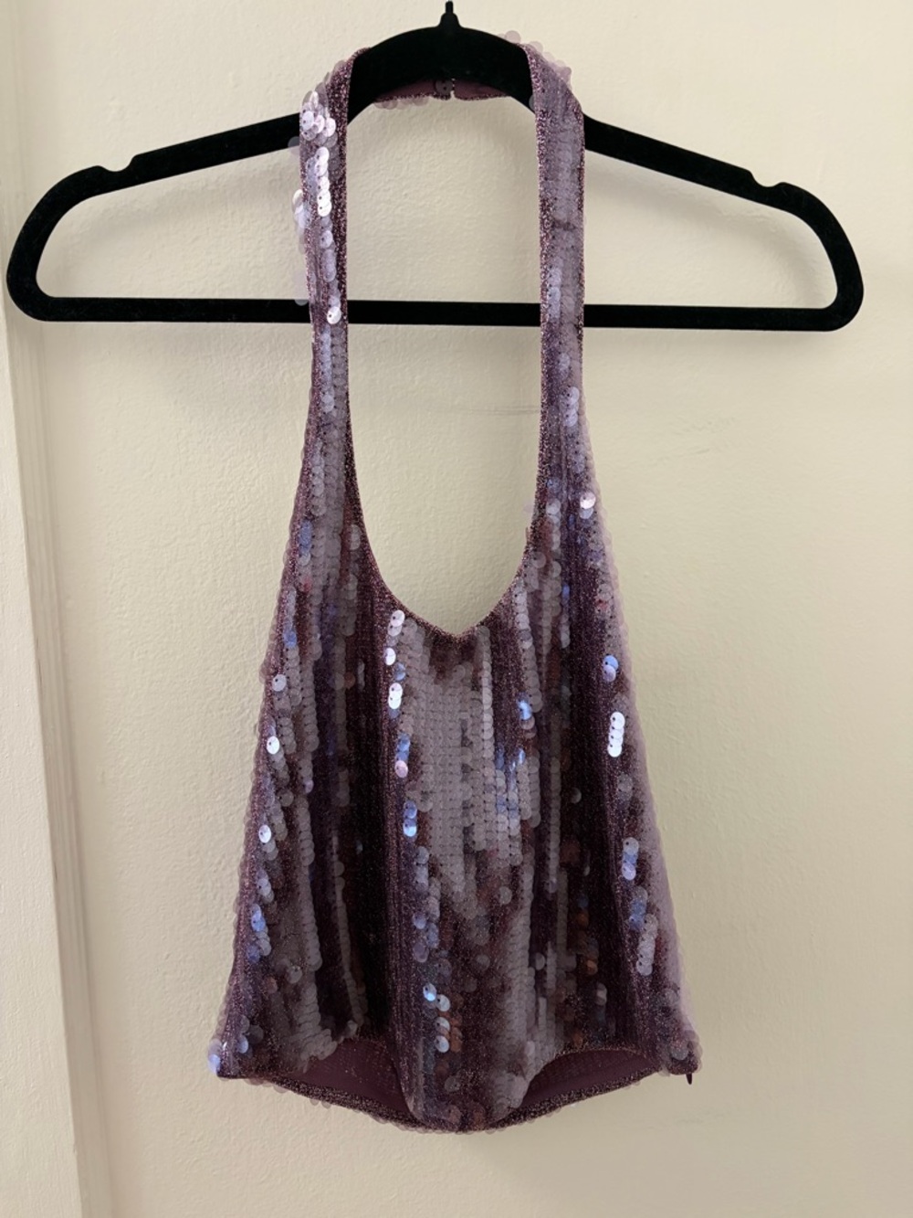Zara shimmer halter top size M